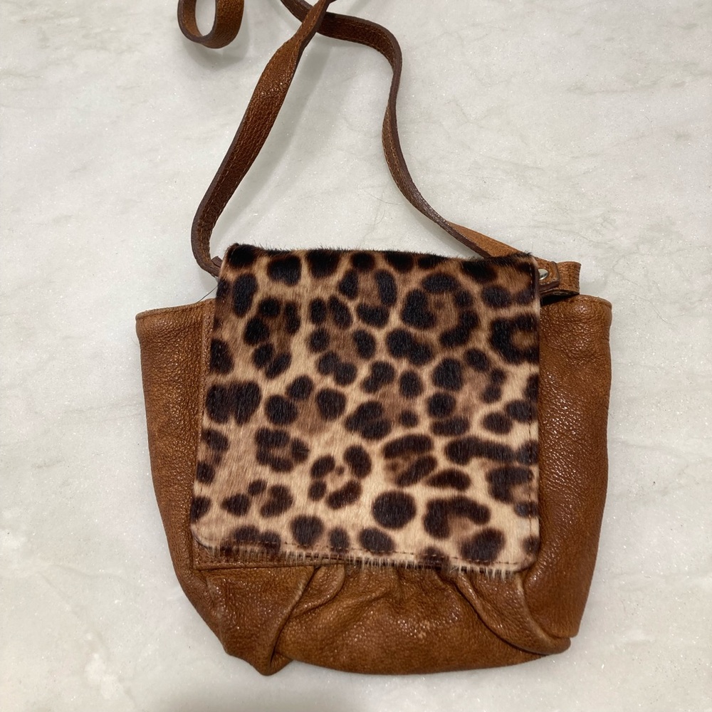 Calf hair purse